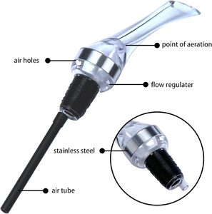 อุปกรณ์เสริมบาร์สำหรับของขวัญทางธุรกิจ อุปกรณ์ในครัวเรือนทันสมัย พกพาสะดวก ทำจากพลาสติก ABS+ซิลิโคน รูปทรงนกอินทรี ที่รินไวน์แดงพร้อมตัวเติมอากาศ - Product Image 2