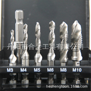 Mr Drill <b>Tap</b> Die Set 6 Piece M3 M4 M5 M6 <b>M8</b> M10 Titanium Coated High Speed Steel Right Hand Cutting - Product Image 4