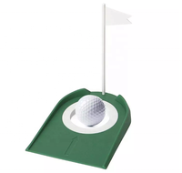 Portable Mini Golf en plastique mettant trou aides à la formation accessoires de Golf vert Golf trou tasse avec drapeau pour bureau arrière-cour Garage