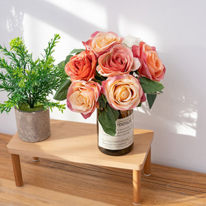 Roses artificielles Callafloral à branche unique en tissu tressé pour décoration de mariage style moderne - Product Image 1