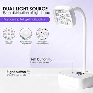 Lampe à ongles LED UV rechargeable professionnelle, lumière UV pour ongles en gel, mini sèche-ongles LED UV pour salon de manucure - Product Image 5