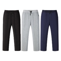 Toptan konik 300GSM fransız Terry % 100% pamuklu Sweatpants Slim Fit özel Logo erkekler Joggers eşofman altları