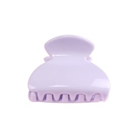 Pince à cheveux demi-circulaire élégante en PC brillant de style coréen, minimaliste, pour chignon, accessoire capillaire petit format