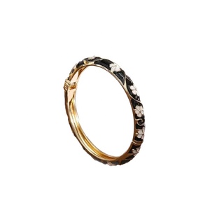 Bracelet minimaliste en alliage de zinc électroplaqué et émaillé, style chinois traditionnel, finition goutte d'huile, vente en gros - Product Image 5