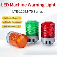 Lampu Peringatan Mesin Perkakas 70mm Lampu Rotating Beacon Alarm LED Lampu Sinyal Berkedip Dengan Buzzer Desibel Tinggi 12V 24V 220V
