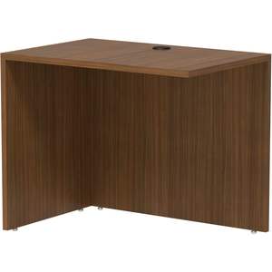 Alera VA353624WA Série Valencia 35 pouces. X 23-5/8 pouces X 29-1/2 pouces Bureaux de direction modernes en noyer, réversibles, avec coque de retour/pont - Product Image 3