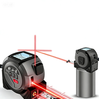 Ouxiaojiang Ruban à mesurer laser industriel 3-en-1 avec viseur pour la décoration intérieure