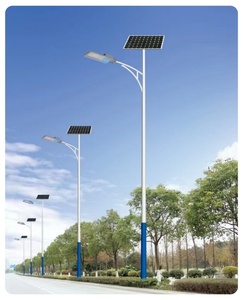 Poste de farola galvanizado LED solar 6m 8m 10m 12M 16m poste de iluminación al aire libre poste de farola solar <span class=keywords><strong>para</strong></span> iluminación de carretera - Product Image 2