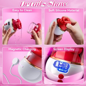 LetRock Vibromasseur à succion 5 en 1 Rose Sex Toy Clitoris Mamelon Produits de massage Écran LED Jouets pour adultes Sex Toy Box pour femmes - Product Image 3