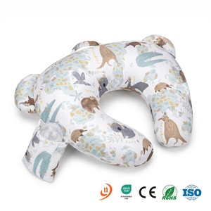Almohada de Lactancia con Soporte para la Espalda, Posicionador de Alimentación para <span class=keywords><strong>Bebés</strong></span>, Funda Extraíble, Cómoda para el Cuidado Posparto - Product Image 1