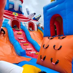 Château gonflable sur le thème <span class=keywords><strong>du</strong></span> <span class=keywords><strong>monde</strong></span> sous-marin, parc d'attractions extérieur, grand toboggan pour enfants, lit de rebond, toboggan extérieur - Product Image 3