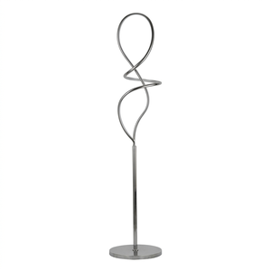 Lámpara de pie minimalista, elegante, con tira de aluminio de forma única y luz LED de 3000K para interiores. - Product Image 1