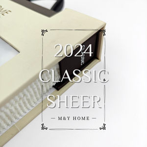 Cortinas Transparentes de Velo Blanco de Poliéster 100% de Alta Calidad Bomar, Transpirables, Hermosas Textiles para el Hogar, Estampado Teñido, Estilo Natural - Product Image 3