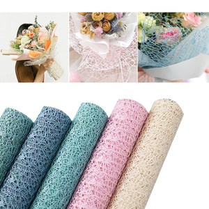 Korean <strong>Paper</strong> for Flowers Mesh <strong>Paper</strong> Circle Net Hollow <strong>Wrapping</strong> <strong>Paper</strong> Florist Packaging Supplies for Birthday <strong>Wedding</strong> - Product Image 2