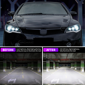ไฟหน้าแบบโบราณสำหรับฮอนด้าซีวิคซีดาน FD1 FD2 FD3ประเภท R CIIMO Acura csx 8th Gen 2005-2012อุปกรณ์เสริมไฟหน้า LED - Product Image 6