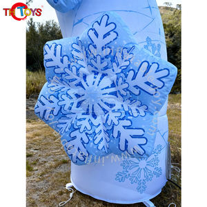 Arche de Noël gonflable avec motif pingouin et Père Noël, taille 5,6x4,9x4mH, matériau PVC de qualité commerciale - Product Image 5