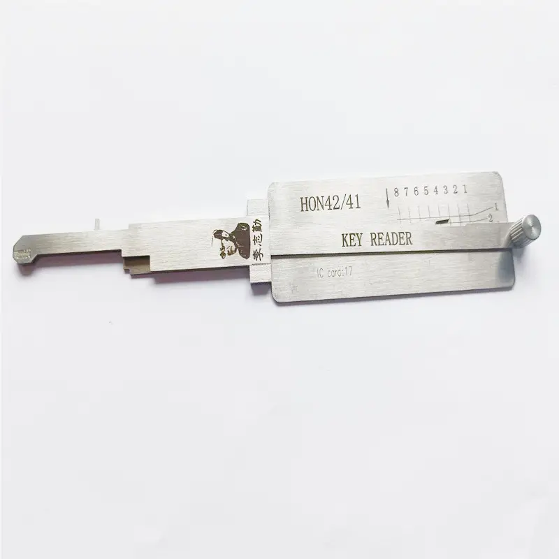 Leitor de chave keyworld lishi hon42 41 HON-8PIN, ferramenta original para abertura de fechadura de motor de motocicleta, palito de fechadura