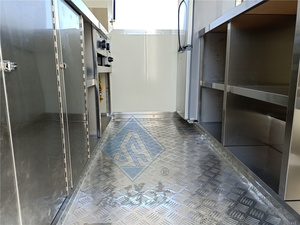 Truk Jualan Makanan Bersertifikasi CE China Harga Grosir Remorque Pizza Truk Makanan Bentuk Persegi - Product Image 3