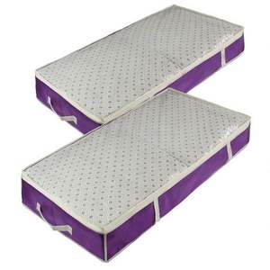 2022 Hot Selling Foldable Sturdy Zippers Large Capacity Clothes <b>Bag</b> Blankets Under <b>Bed</b> Storage - Product Image 1