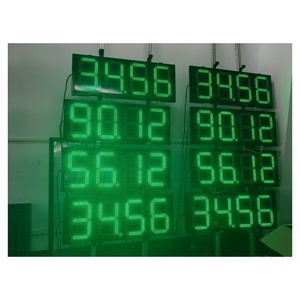 Tablero <span class=keywords><strong>de</strong></span> luz LED 88,88 rojo verde blanco <span class=keywords><strong>de</strong></span> 12 pulgadas para gasolinera tablero <span class=keywords><strong>de</strong></span> pantalla Digital impermeable IP65 señal <span class=keywords><strong>de</strong></span> precio <span class=keywords><strong>de</strong></span> gasolinera - Product Image 2