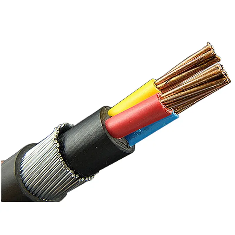 BS5467 de bajo voltaje 4 núcleos 16mm2 25mm2 CU XLPE SWA Conductor de cobre de PVC Cable de alimentación eléctrica aislado blindado