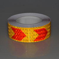 Ruban de sécurité réfléchissant en PVC à haute visibilité, 2 pouces, imperméable, autocollant de signalisation extérieur, haute intensité prismatique, CE-MARK