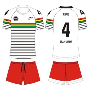 Maglia da Rugby a Maniche Corte con Design Personalizzato all'Ingrosso, Set Completo di Jersey da Rugby alla Moda con Sublimazione per Uomo - Product Image 1