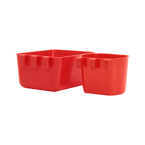 Bétail PP rouge mangeoire et abreuvoir Pigeon caille poulet lapin mangeoire à oiseaux buveur d'eau tasse Cage - Product Image 6