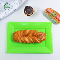 Assiettes à dîner réutilisables de couleur unie Flash Premium, grande capacité pour les fêtes, les dîners et toutes les occasions, assiettes en plastique