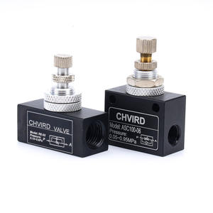 Pneumatico one-way valvola a farfalla asc100/200 velocità di precisione di regolazione della valvola di ri-6/8/10 regolabile di controllo del flusso valvola - Product Image 1