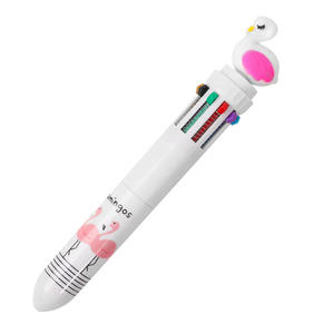 Wholesale Custom Retractable <b>Pens</b> 10 Color <b>Multicolor</b> Shuttle <b>Pen</b> 10 in 1 Kids Favorite Great for School Projects - Product Image 2