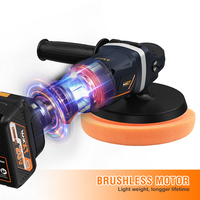 Polisseuse rotative électrique sans fil rechargeable MAXXT 20V, sans balais, pour le detailing automobile, polissage de la peinture automobile