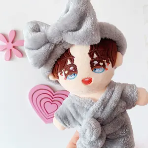 Plush Toy Manufacturer Doll Kpop And Superstar Shaped Idol Doll Accessories Pajama Headband Boys Plush Doll Clothes