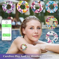 Patch de fixation pour capteur de glycémie Libre2 en coton, couverture CGM résistante à la transpiration, adhésif protecteur coloré pour surveillance continue du glucose