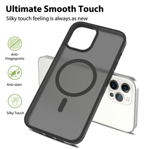 Funda magnética mate para teléfono, Funda personalizada a prueba de golpes con sensación de piel, funda magnética esmerilada antihuellas dactilares para iPhone12 Pro Max - Product Image 3