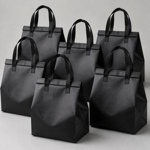 Sac isotherme réutilisable en non-tissé avec logo personnalisé, sac écologique pour la livraison de nourriture, sac pour restaurant, prix de gros - Product Image 6