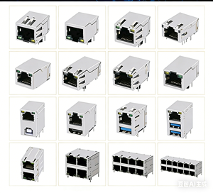 GLGNET Supply EXW Connecteur Jack <span class=keywords><strong>RJ45</strong></span> Femelle Blindé de Haute Qualité <span class=keywords><strong>pour</strong></span> Câble Réseau PCB, Prix Usine - Product Image 1