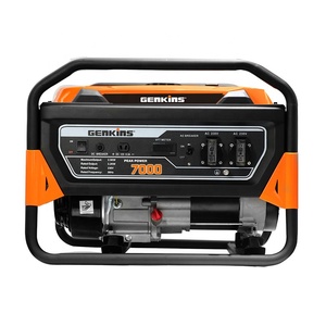 Générateur d'essence portable GENKINS GK7000(E) à bas prix, 6,5 kW/7,0 kW, 14 CV, 4 temps, avec réservoir de carburant de 25 L et sortie 110 V/220 V - Product Image 1