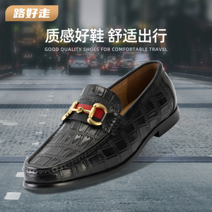 CVEPVAL Mocassins pour hommes à bout rond, couleur unie, à enfiler, semelle en caoutchouc souple, chaussures décontractées - Product Image 5
