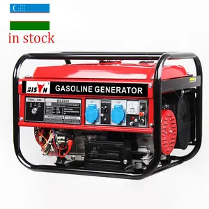 Özbekistan stokta toptan 3kw 3.5kw 3.5 kw 110v 220v 230v elektrikli taşınabilir benzin benzin benzin jeneratör