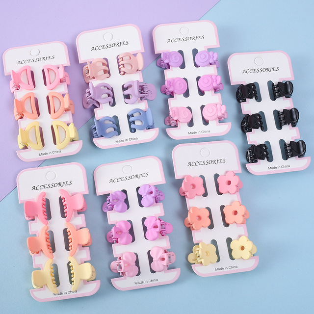 Small Hair Clips for Girls, Cute Mini Claw Clips for Thin Hair, Matte Tiny Jaw Clips ,Strong Hold Non Slip Hair Accessories