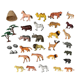 Lớn gói trứng 33pcs động vật hoang dã mô hình động vật PVC đồ chơi - Product Image 2