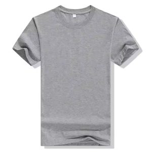 เสื้อยืดสีพื้นขายส่ง รับสกรีนลายตามสั่ง เสื้อยืดผู้ชายผ้าโพลีเอสเตอร์ผสมคอตตอน - Product Image 4