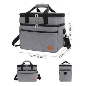 Sac isotherme de pique-nique personnalisé, grand, isolé thermiquement, étanche, écologique, pour unisexe - Product Image 2