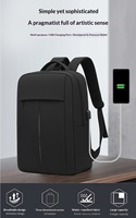 Sac à dos pour ordinateur portable d'affaires personnalisé avec logo CE HoSH, grande capacité, USB, Oxford, extensible, imperméable, fermeture éclair, polyester, unisexe