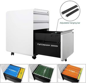 <span class=keywords><strong>Meuble</strong></span> de rangement bas pour bureau, armoire à dossiers mobile en métal à <span class=keywords><strong>3</strong></span> <span class=keywords><strong>tiroirs</strong></span>, armoire à dossiers en acier, armoire à <span class=keywords><strong>tiroirs</strong></span> mobile en métal - Product Image 2