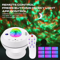 Lampes de projection laser étoile lune pour la chambre, contrôle intelligent par application, lampe de projection d'eau ciel nocturne LED de chevet