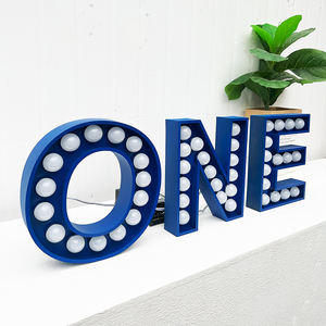 Internet ünlü mağaza yaratıcı ampul parlayan mektup logosu parlayan özelleştirme - Product Image 5