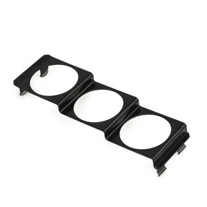 Dash <b>Frame</b> Universal 3-Hole Radio Bracket 52mm Metal <b>Black</b> For 12V Car Dashboard Installation - Product Image 1