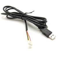 Conector USB Hembra de Montaje en Panel a Conector de 5 Pines con Paso de 2.0 mm, Cable para Placa Base PCB